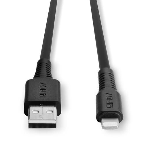 0.5M USB TO LIGHTNING CABLE BLACK — view 5