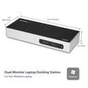StarTech.com USB 3.0 Docking Station, Dual Monitor Laptop Docking Station with HDMI & DVI/VGA Video, 6-port USB 3.1 Gen 1 5Gbps Hub, GbE, Audio, Universal USB Type-A Dock, Windows & Mac - Dual Display Dock (DK30ADD) - Docking station - USB - DVI, HDMI - 1GbE - for P/N: DK30A2DH, SVA20N2NEUA thumbnail 3