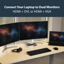 StarTech.com USB 3.0 Docking Station, Dual Monitor Laptop Docking Station with HDMI & DVI/VGA Video, 6-port USB 3.1 Gen 1 5Gbps Hub, GbE, Audio, Universal USB Type-A Dock, Windows & Mac - Dual Display Dock (DK30ADD) - Docking station - USB - DVI, HDMI - 1GbE - for P/N: DK30A2DH, SVA20N2NEUA thumbnail 11