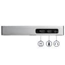 StarTech.com USB 3.0 Docking Station, Dual Monitor Laptop Docking Station with HDMI & DVI/VGA Video, 6-port USB 3.1 Gen 1 5Gbps Hub, GbE, Audio, Universal USB Type-A Dock, Windows & Mac - Dual Display Dock (DK30ADD) - Docking station - USB - DVI, HDMI - 1GbE - for P/N: DK30A2DH, SVA20N2NEUA thumbnail 4