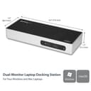 StarTech.com USB 3.0 Docking Station, Dual Monitor Laptop Docking Station with HDMI & DVI/VGA Video, 6-port USB 3.1 Gen 1 5Gbps Hub, GbE, Audio, Universal USB Type-A Dock, Windows & Mac - Dual Display Dock (DK30ADD) - Docking station - USB - DVI, HDMI - 1GbE - for P/N: DK30A2DH, SVA20N2NEUA thumbnail 9
