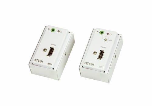 ATEN VanCryst VE807 HDMI/Audio Cat 5 Extender with MK Wall Plate, Transmitter & Receiver - Video/audio extender - HDMI - up to 60 m