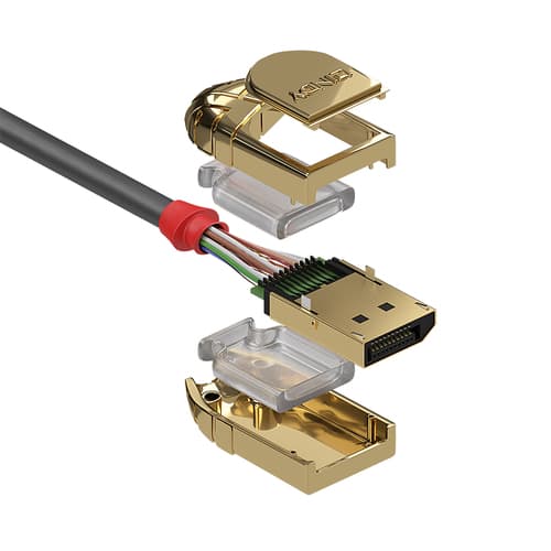 0.5M DISPLAYPORT CABLE GOLD LINE — view 4