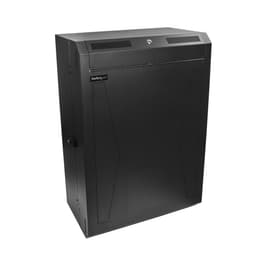StarTech.com 8U 19" Vertical Wall Mount Server Rack Cabinet, Low Profile (15"), 30" Deep Locking Network Enclosure with 2U for Switch Patch Panel Router Mounting IT/Data Cabinet Assembled - 19 Inch Wallmount Rack (RK830WALVS) - Rack enclosure cabinet - wall mountable - black - 8U