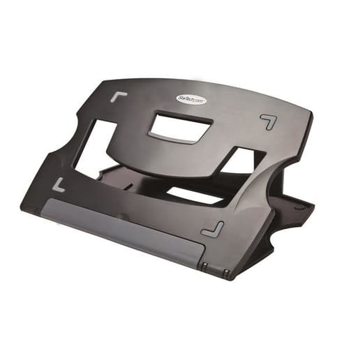 StarTech.com Portable Laptop Stand - Adjustable Laptop Stand - Ergonomic Laptop Desk Stand - Laptop Riser for Desk (LTRISERP) - Notebook / tablet stand - desktop - 9" - 13" - TAA Compliant