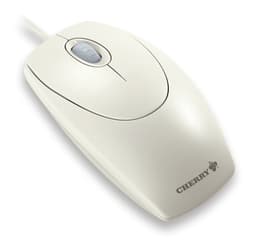 CHERRY WheelMouse - Mouse - right and left-handed - optical - 3 buttons - wired - PS/2, USB - light grey