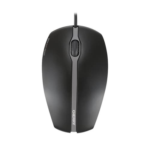 CHERRY GENTIX SILENT - Mouse - optical - 3 buttons - wired - USB - black — view 1