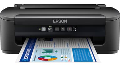 Epson WorkForce WF-2110W  2110W  WF2110W WF2110 2110 A4 Printer. A4, 9 pages/min Monochrome, 4.7 pages/min Colour. 5,760 x 1,440 DPI. USB, WIFI. Windows and MacOS
