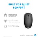 HP 235 Slim - Mouse - optical - 3 buttons - wireless - 2.4 GHz - USB wireless receiver - black thumbnail 5