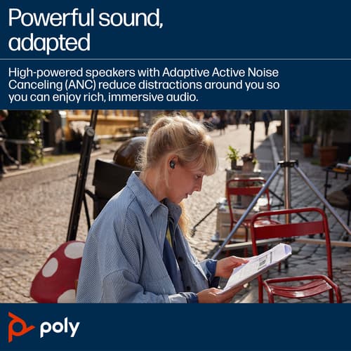 Poly Voyager Free 20 - Customer Special 1 - true wireless earphones with mic - in-ear - Bluetooth - active noise cancelling - black — view 7