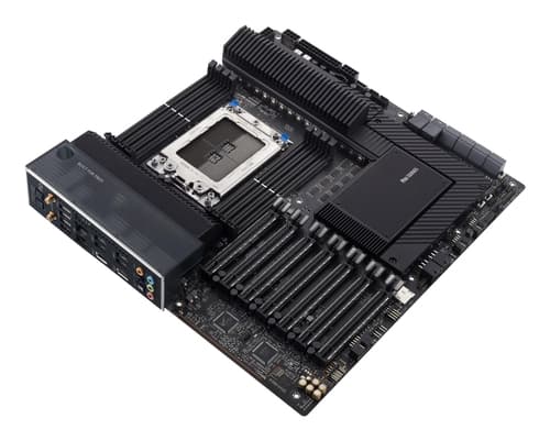 ASUS Pro WS WRX80E-SAGE SE WIFI - Motherboard - extended ATX - Socket sWRX8 - AMD WRX80 Chipset - USB-C Gen 2x2, USB-C Gen2, USB 3.2 Gen 2, USB 3.2 Gen 1 - 2 x 10 Gigabit LAN, Wi-Fi 6, Bluetooth - HD Audio (8-channel) — view 6