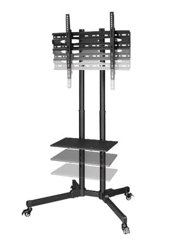 TROLLEY TV STAND CASTORS 75INCH BLK — view 8