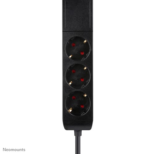 Neomounts - Power strip - USB-C + USB-A - AC 230 V - 3680 Watt - input: Type F - output connectors: 3 (2 x 24 pin USB-C (PD), USB, 3 x power Type F) - 1.4 m cord - black - with Clamp Desk Mount — view 10
