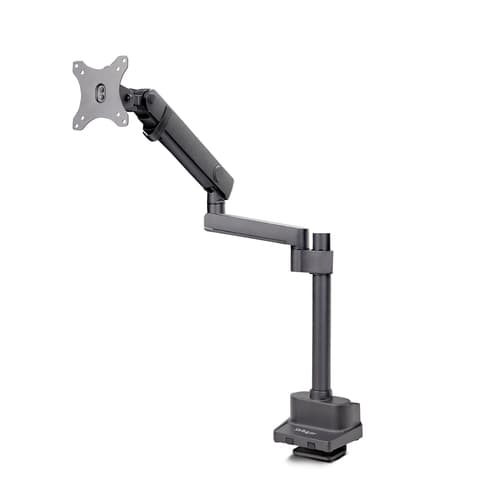 StarTech.com - Mounting kit (arm assembly, VESA mount, C-clamp) - adjustable arm with mechanical spring - for Monitor - plastic, steel - black - screen size: up to 40" - desk-mountable, grommet
