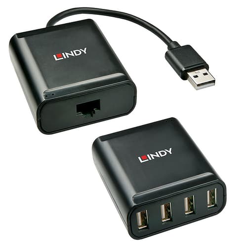 USB 2.0 4 PORT HUB CAT.5 EXT 60M