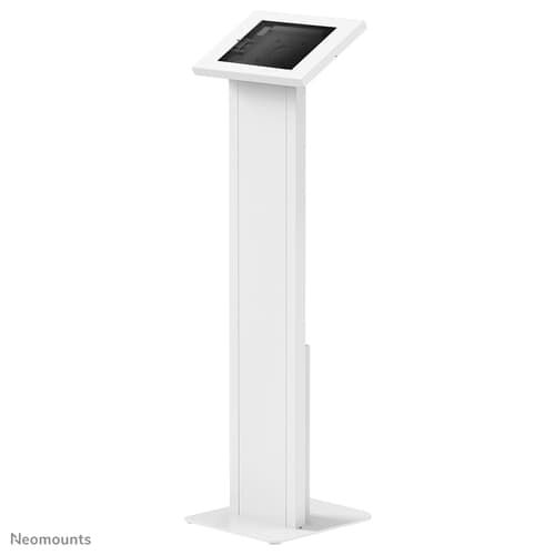 Neomounts FL15-750WH1 - Stand - for tablet - lockable - white - screen size: 9.7", 10.1", 10.2", 10.4", 10.5", 10.9", 11" - floor mountable - for Apple 10.2-inch iPad, 10.5-inch iPad Air (3rd generation), 10.5-inch iPad Pro, 10.9-inch iPad Air (4th generation), 11-inch iPad Pro (3rd generation), 9.7-inch iPad (5th generation, 6th generation), 9.7-inch iPad Pro, iPad Air, iPad Air 2, Samsung Galaxy Tab A (10.1 in), Tab A7, Tab S6