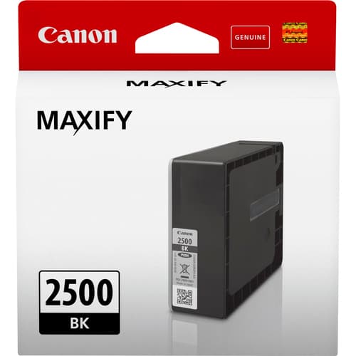 Canon PGI-2500 BK - 29.1 ml - black - original - ink tank - for MAXIFY iB4050, iB4150, MB5050, MB5150, MB5155, MB5350, MB5450, MB5455 — view 1