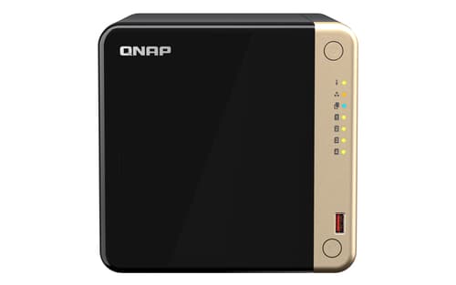 QNAP TS-464 - NAS server - 4 bays - SATA 6Gb/s - RAID 0, 1, 5, 6, 10, JBOD - RAM 8 GB - 2.5 Gigabit Ethernet - iSCSI support