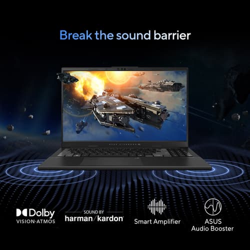 ASUS VivoBook Pro 15 OLED N6506CU-MA031W - Intel Core Ultra 9 - 285H / up to 5.4 GHz - Win 11 Home - GeForce RTX 4050 - 16 GB RAM - 1 TB SSD NVMe - 15.6" OLED 2880 x 1620 (3K) @ 120 Hz - Gigabit Ethernet - Wi-Fi 6E, Bluetooth - earl grey, black (keyboard) — view 28
