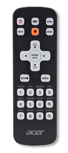 Acer Business - Universal remote control - 25 buttons - black — view 3