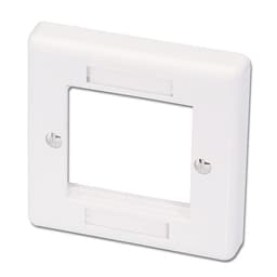 SINGLE GANG FACE PLATE ACCEPTS TWO M