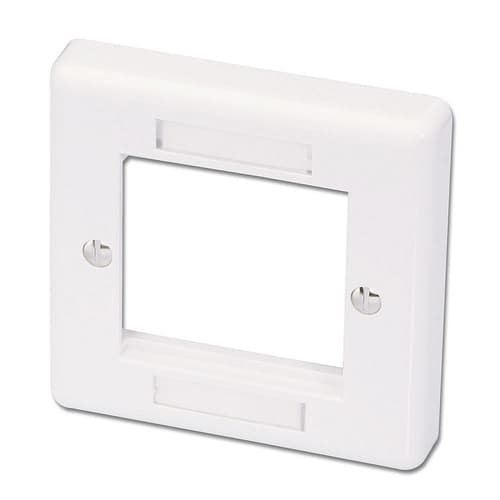 SINGLE GANG FACE PLATE ACCEPTS TWO M — view 1