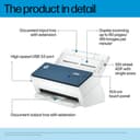 HP ScanJet Enterprise Flow 9000 s1 - Document scanner - CMOS / CIS - Duplex - A3/Ledger - 600 dpi x 600 dpi - up to 80 ppm (mono) / up to 80 ppm (colour) - ADF (100 sheets) - up to 30000 scans per day - USB 3.0 thumbnail 3