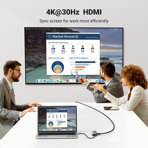 ^REVODOK 7-IN-1 HDMI ETH USBC HUB — view 4