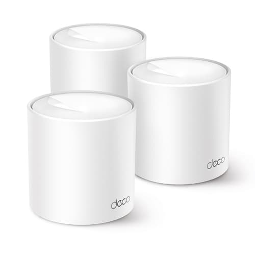 TP-Link Deco X50 Pro V1 - Wi-Fi system - (3 routers) - up to 6,500 sq.ft - mesh 1GbE, 2.5GbE, SPI - Wi-Fi 6 - Dual Band