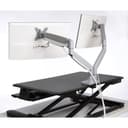Kensington SmartFit One-Touch Dual Monitor Arm - Mounting kit - adjustable arm - for 2 monitors - metal - silver grey - screen size: 13"-32" - C-clamp, grommet, desk-mountable thumbnail 4