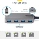 StarTech.com - Hub - 4 x USB 3.2 Gen 1 + 1 x USB-C + 1 x USB-C 3.2 Gen 1 - desktop thumbnail 5