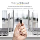 StarTech.com 25-Pack Universal Laptop Lock 6.6ft (2m), Master Keyed Locking Cable, Computer Security, Compatible w/Noble Wedge/Nano/K-Slot, Anti-Theft Cut-Resistant Cable - Security cable lock - black & silver - 2 m - TAA Compliant (pack of 25)