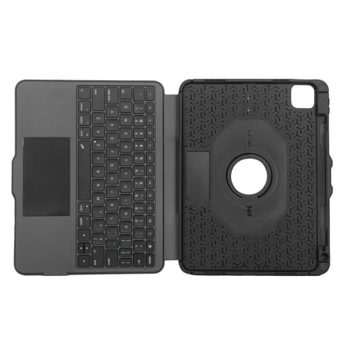 Targus Versavu - Keyboard and folio case - with trackpad - backlit - wireless - Bluetooth 5.0 - QWERTZ - German - black — view 10