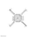 Neomounts CL25-550WH1 - Mounting kit (ceiling mount) - full-motion - for projector - easy-install, height 74.5 - 114.5 cm - steel - white thumbnail 13