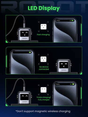 Ugreen USB-A+2C 65W UNO GAN CHARGER Mobile phone, Laptop, Tablet Black AC, USB Indoor — view 12