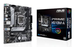 ASUS PRIME H510M-A - Motherboard - micro ATX - LGA1200 Socket - H510 Chipset - USB 3.2 Gen 1 - Gigabit LAN - onboard graphics (CPU required) - HD Audio (8-channel)