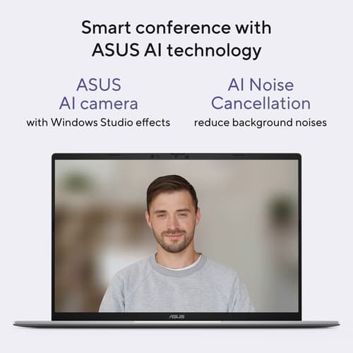 ASUS Vivobook S 16 S3607QA-PL004W - Snapdragon X - X1-26-100 / up to 2.9 GHz - Win 11 Home - Qualcomm Adreno - 16 GB RAM - 512 GB SSD NVMe - 16" 1920 x 1200 @ 144 Hz - Wi-Fi 6E, Bluetooth - cool silver — view 15