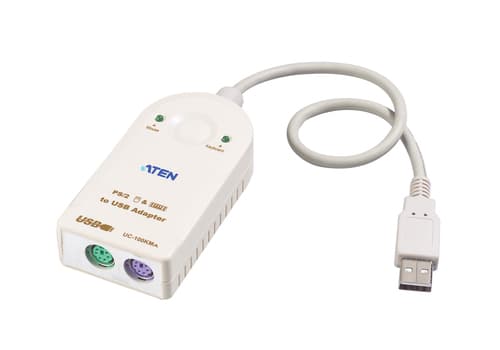 ATEN UC100KMA - Keyboard / mouse adapter - USB (M) to PS/2 (F) - 30 cm — view 1