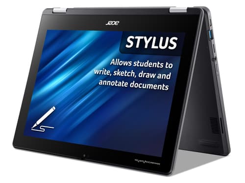 Acer Chromebook Spin 512 R856TN-TCO - Flip design - Intel N-series - N100 / up to 3.4 GHz - Chrome OS - UHD Graphics - 8 GB RAM - 64 GB eMMC - 12" IPS touchscreen 1366 x 912 (HD+) - Wi-Fi 6E - shale black - kbd: UK — view 7