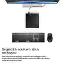 HP EliteDesk 8 G1a Next Gen AI PC - Mini Ryzen AI 5 340 / up to 4.8 GHz - RAM 32 GB - SSD 1 TB - NVMe - Radeon 840M - Gigabit Ethernet, IEEE 802.11ax (Wi-Fi 6), Bluetooth 5.4 - Win 11 Pro - monitor: none - keyboard: UK - jack black - Smart Buy thumbnail 8