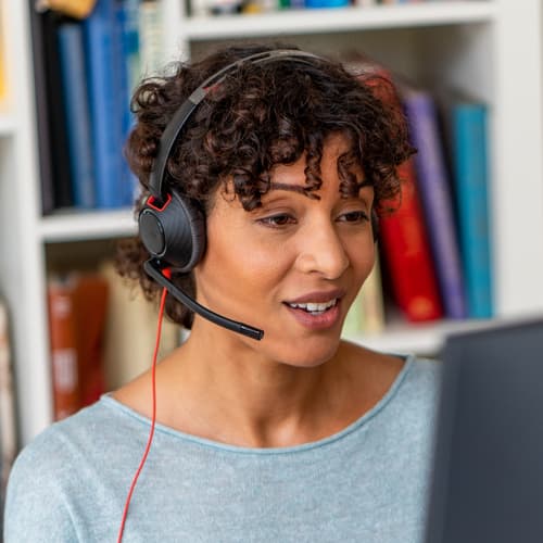 Poly Blackwire 5220 - Headset - on-ear - wired - USB-C, 3.5 mm jack - black - Certified for Skype for Business, Cisco Jabber Certified, Avaya Certified, Certified for Microsoft Teams, Zoom Certified, UC certified, Works With Chromebook Certified