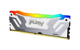 Kingston FURY Renegade RGB - DDR5 - module - 24 GB - DIMM 288-pin - 4200 MHz / PC5-67200 - CL40 - 1.45 V - unbuffered - on-die ECC - white & silver