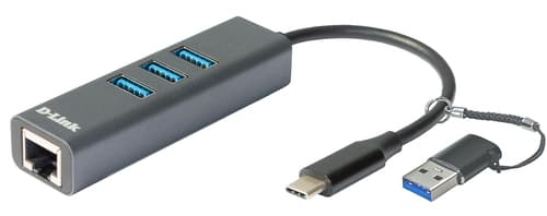 D-Link DUB-2332 - Network adapter - USB-C / Thunderbolt 3 - Gigabit Ethernet x 1