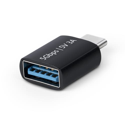 StarTech.com USB-C to USB-A Adapter, USB 5Gbps, Compact USB-C Male to USB-A Female Adapter, Durable Metal Housing, M/F - USB adapter - 24 pin USB-C (M) to USB (F) - USB 3.2 Gen 1 - 5 V - 3 A - passive, up to 5 Gbps data transfer rate - black