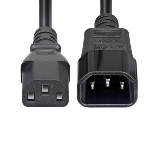 StarTech.com 4.5m Power Extension Cord, C14 to C13, 15A 250V, KEMA-KEUR - Power extension cable - IEC 60320 C14 to power IEC 60320 C13 - AC 250 V - 15 A - 4.6 m - molded - black — view 6