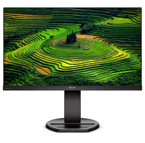 Philips B Line 241B8QJEB - LED monitor - 24" (23.8" viewable) - 1920 x 1080 Full HD (1080p) @ 75 Hz - IPS - 250 cd/m� - 1000:1 - 5 ms - HDMI, DVI-D, VGA, DisplayPort - speakers - black texture