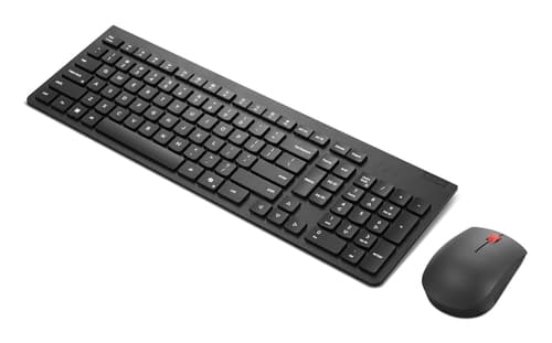 Lenovo Essential Wireless Combo Gen 2 - Keyboard and mouse set - wireless - 2.4 GHz - QWERTY - UK - black - brown box — view 3