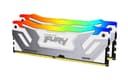 Kingston FURY Renegade RGB - DDR5 - module - 24 GB - DIMM 288-pin - 8800 MT/s / PC5-70400 - CL42 - 1.4 V - clocked unbuffered - on-die ECC - white & silver thumbnail 2