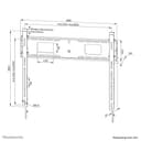 Neomounts LEVEL-750 - Mounting kit - for TV - heavy-duty - lockable - steel - black - screen size: 43"-98" - wall-mountable thumbnail 20