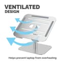 ALUMIA DESK LAPTOP STAND SILVER thumbnail 6